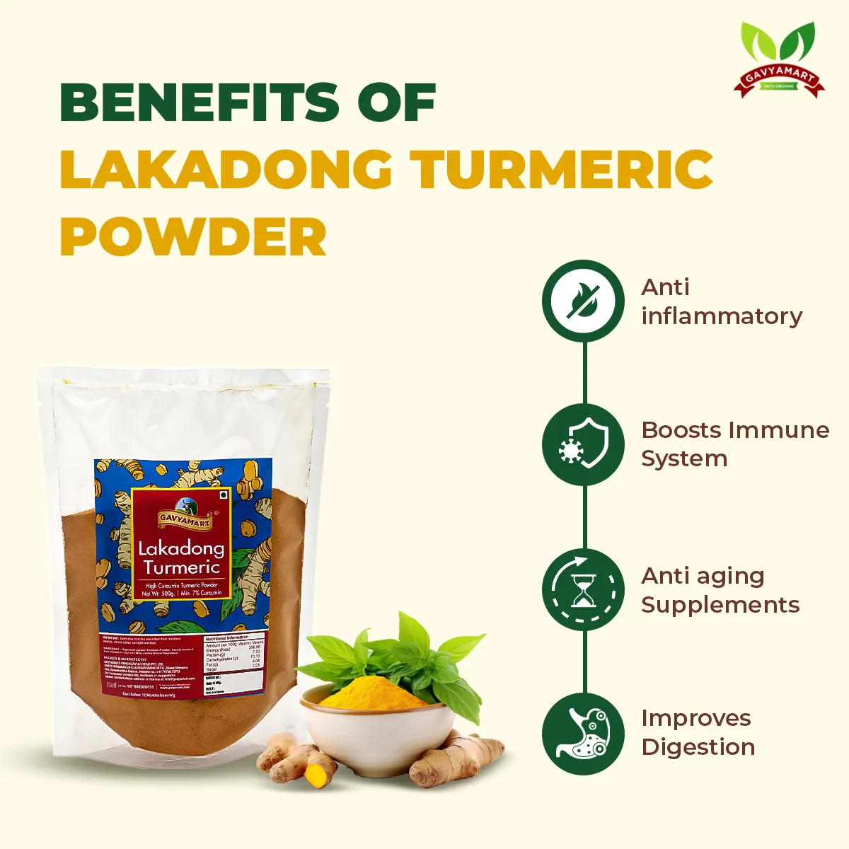 Lakadong Turmeric Powder – photo 3